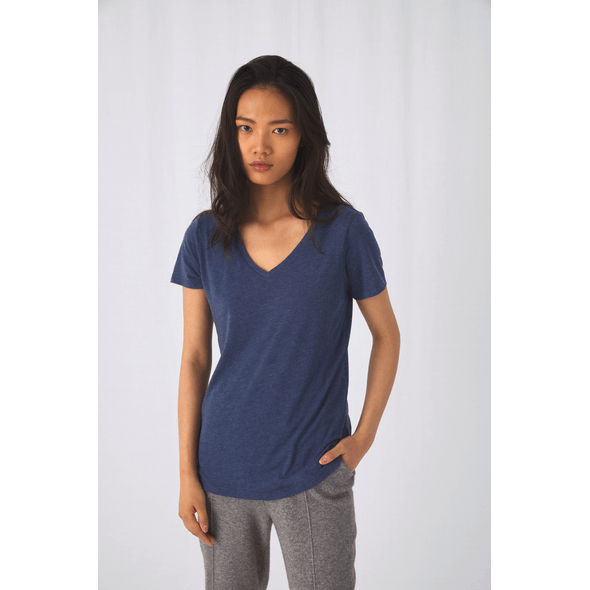 B&C | V-neck women's triblend T-shirt